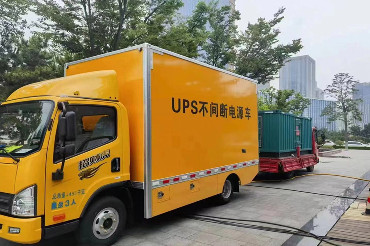宝丰发电机租赁施工现场