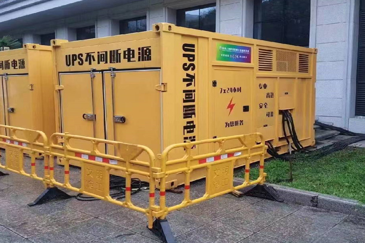 宝丰发电机租赁施工现场