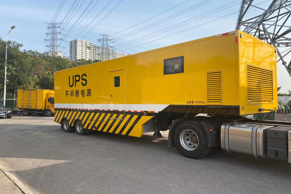 宝丰发电机租赁施工现场