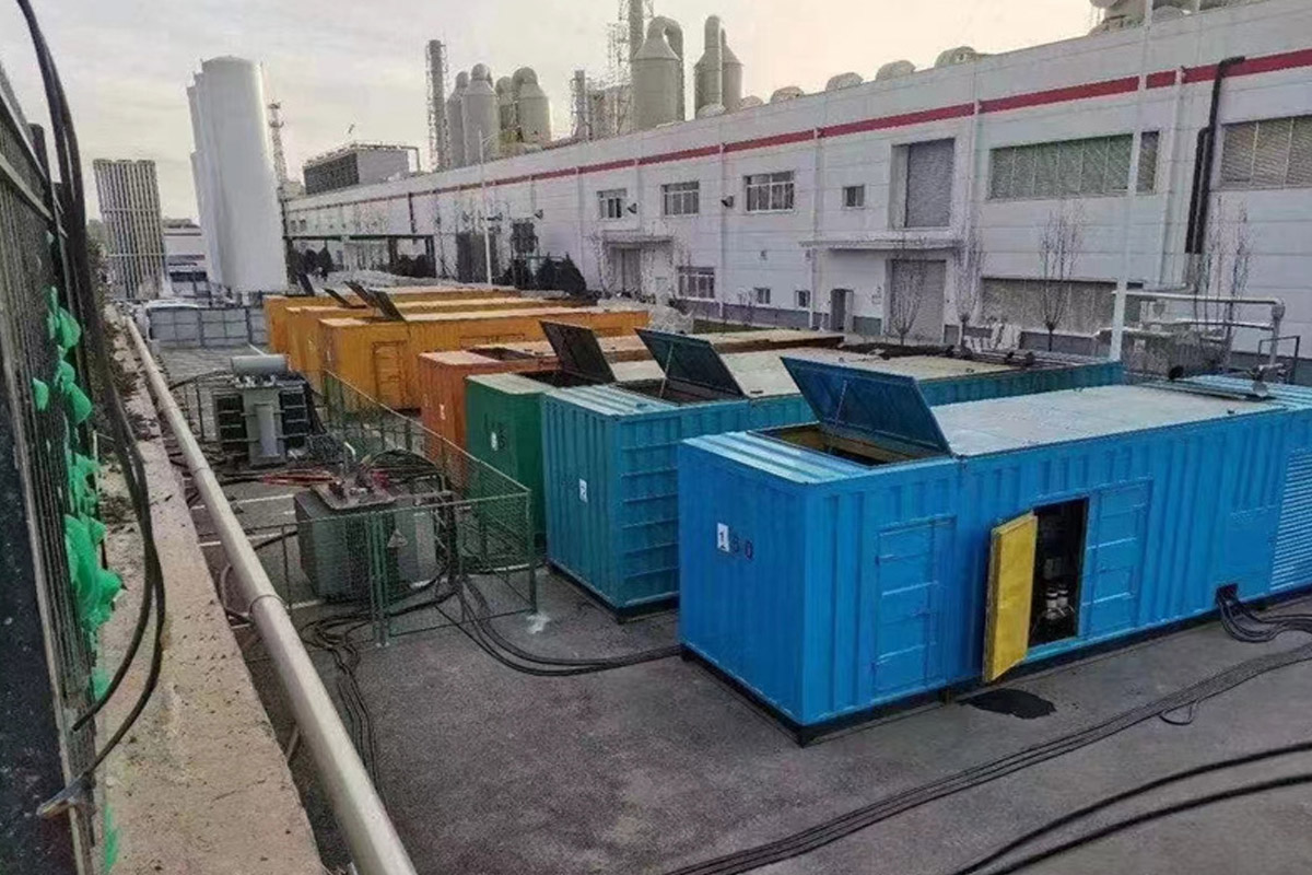 宝丰发电机租赁施工现场