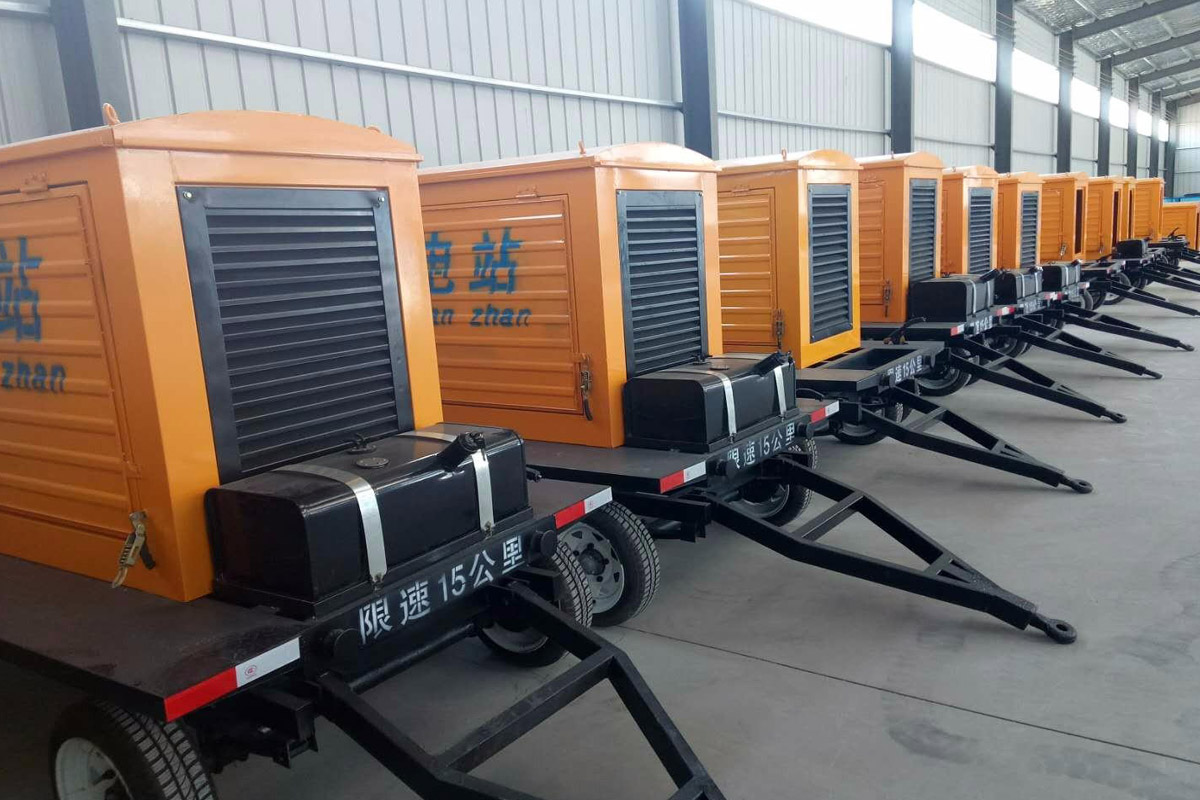 宝丰发电机租赁施工现场